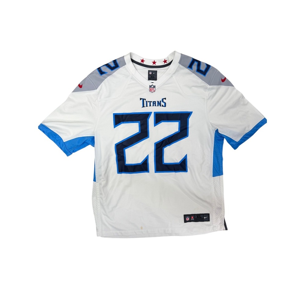 Nike Tennessee Titans Derrick Henry #22 NFL On Field Jersey Men's XL White Blue